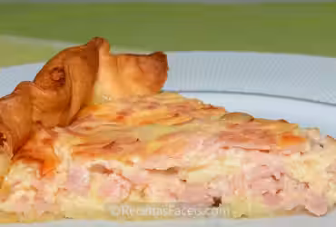 receita fácil de quiche de fiambre