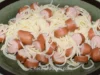 receita de esparguete com salsichas