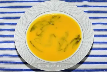 receita fácil de sopa de espinafres