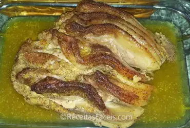Receita fácil de lombo de porco com mostarda