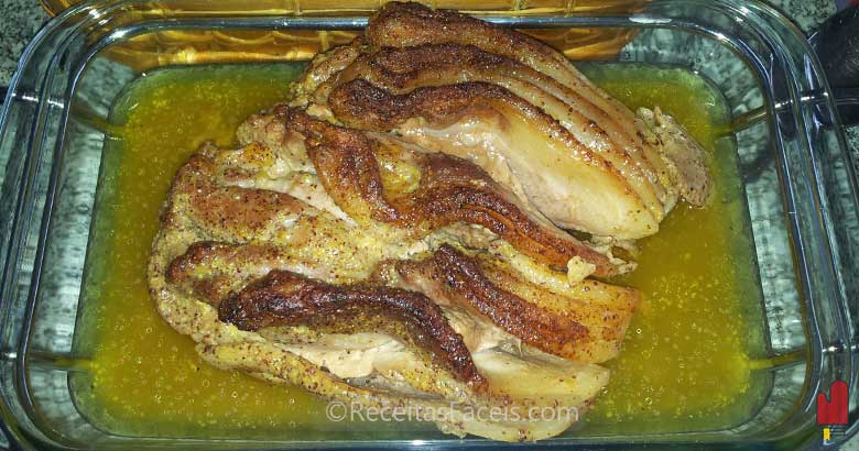 Receita fácil de lombo de porco com mostarda