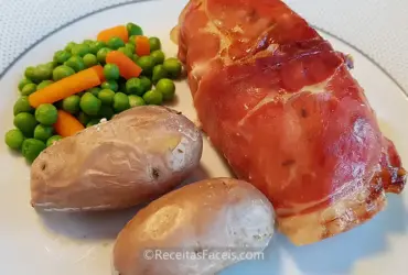 receita de peito de frango recheado com tomate e presunto