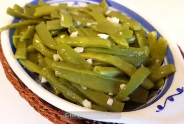receita fácil de Feijão Verde com Alho