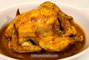 receita fácil de Frango Assado com Limão
