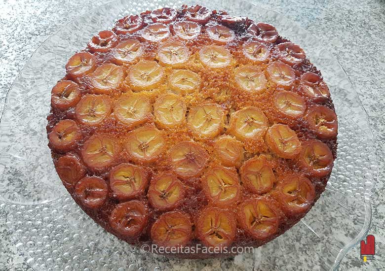 receita fácil de bolo de banana