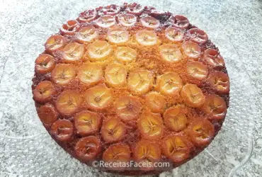 receita fácil de bolo de banana