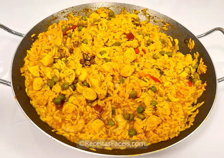 Receita de Paella Portuguesa