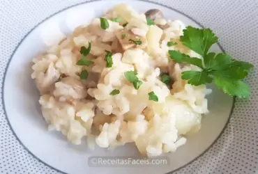 Receita facil de risoto de frango