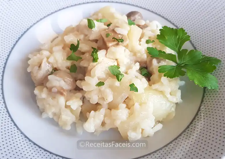 Receita facil de risoto de frango