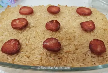 Receita fácil de arroz de pato