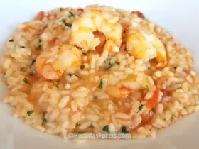 receita fácil de risoto de camarão
