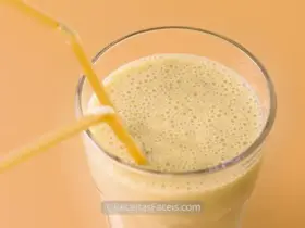 receita fácil de batido de banana