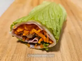 receita de rolinhos de alface