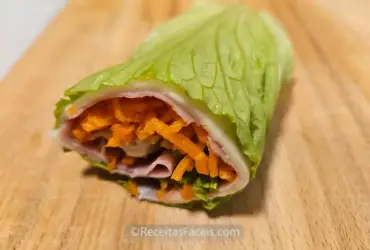 receita de rolinhos de alface